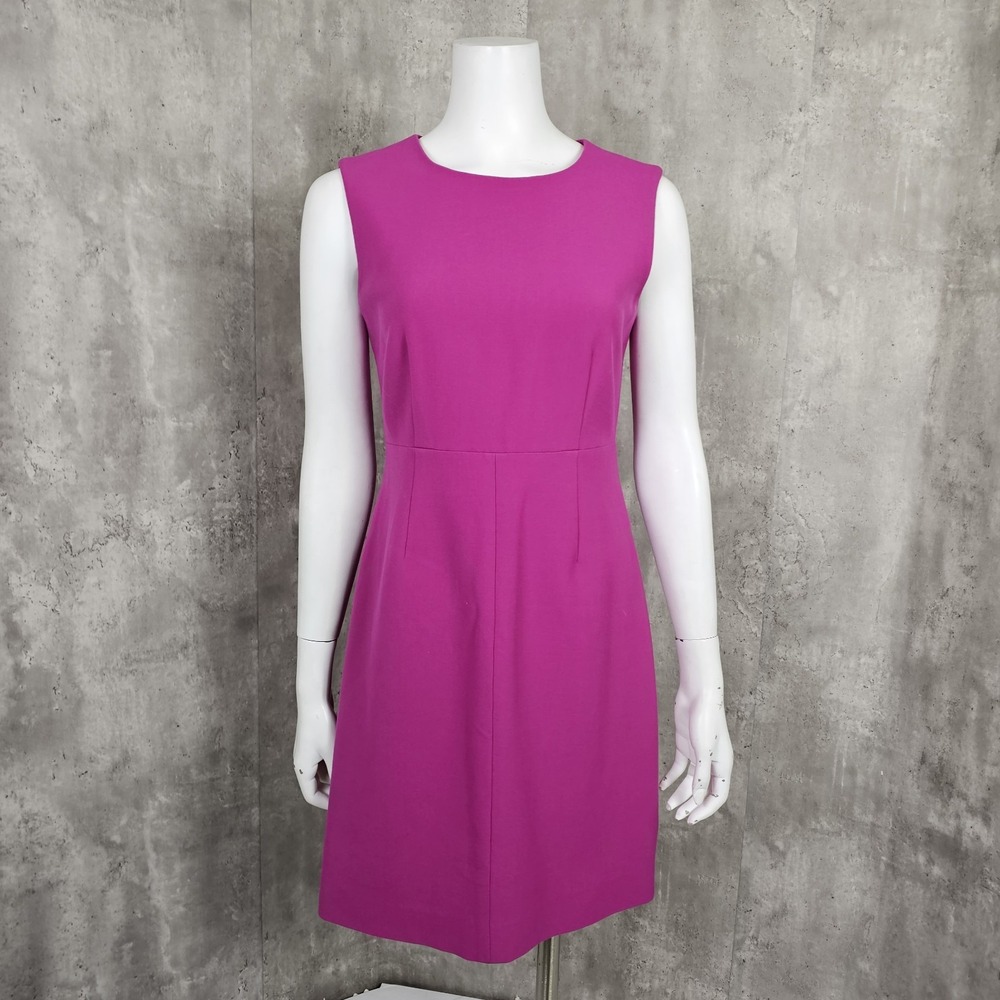 Diane Von Furstenberg Womens 6 Fuchsia Carrie Sheath Dress Career Casual